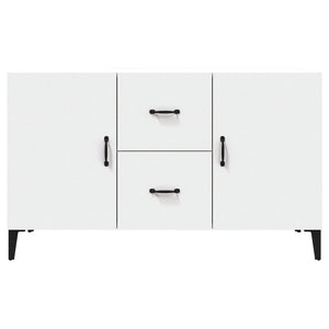 Credenza Bianca 100x36x60 cm in Legno Multistrato 812519