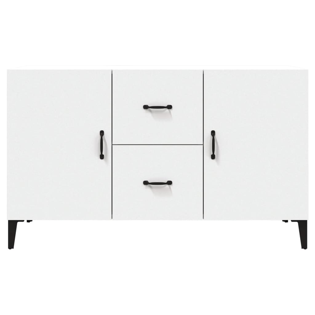 Credenza-Buffet-Armadio da cucina Bianca 100x36x60 cm in Legno Multistrato 609322