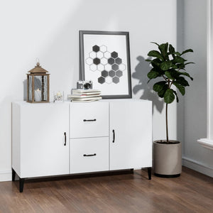 Credenza Bianca 100x36x60 cm in Legno Multistrato 812519