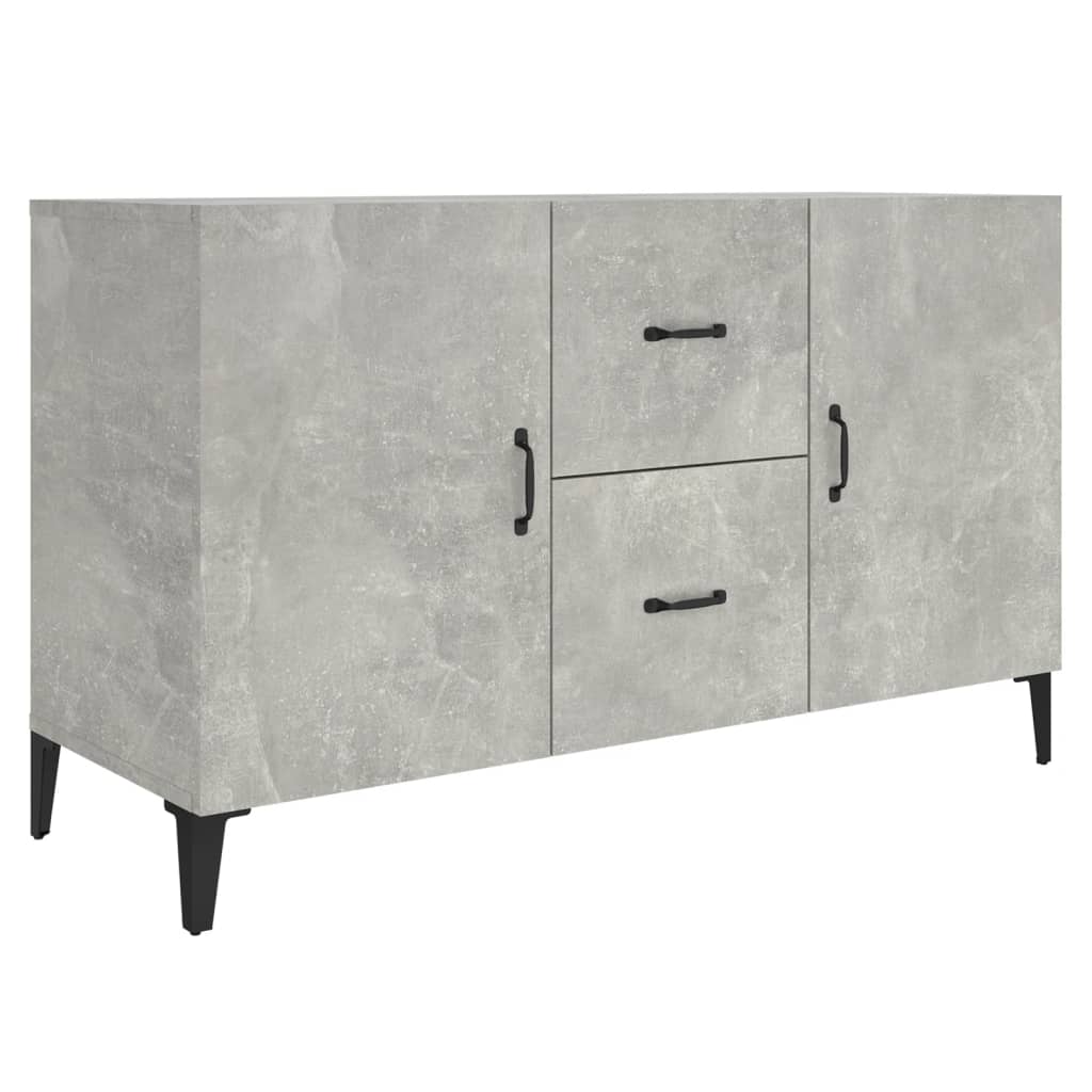 Credenza Grigio Cemento 100x36x60 cm in Legno Multistrato 812523