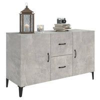 Credenza Grigio Cemento 100x36x60 cm in Legno Multistrato 812523