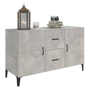 Credenza Grigio Cemento 100x36x60 cm in Legno Multistrato 812523