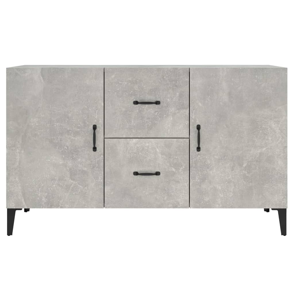 Credenza Grigio Cemento 100x36x60 cm in Legno Multistrato 812523
