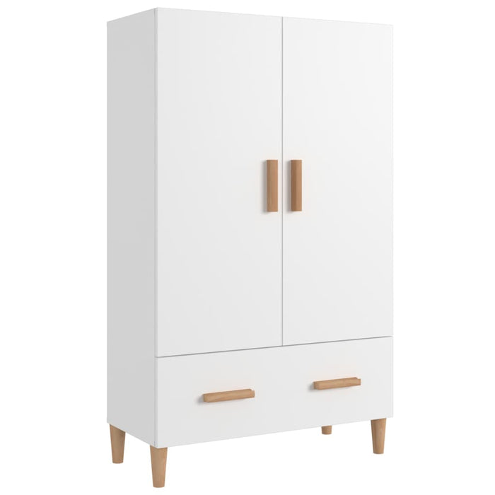 Credenza Bianca 70x31x115 cm in Legno Multistrato 812528