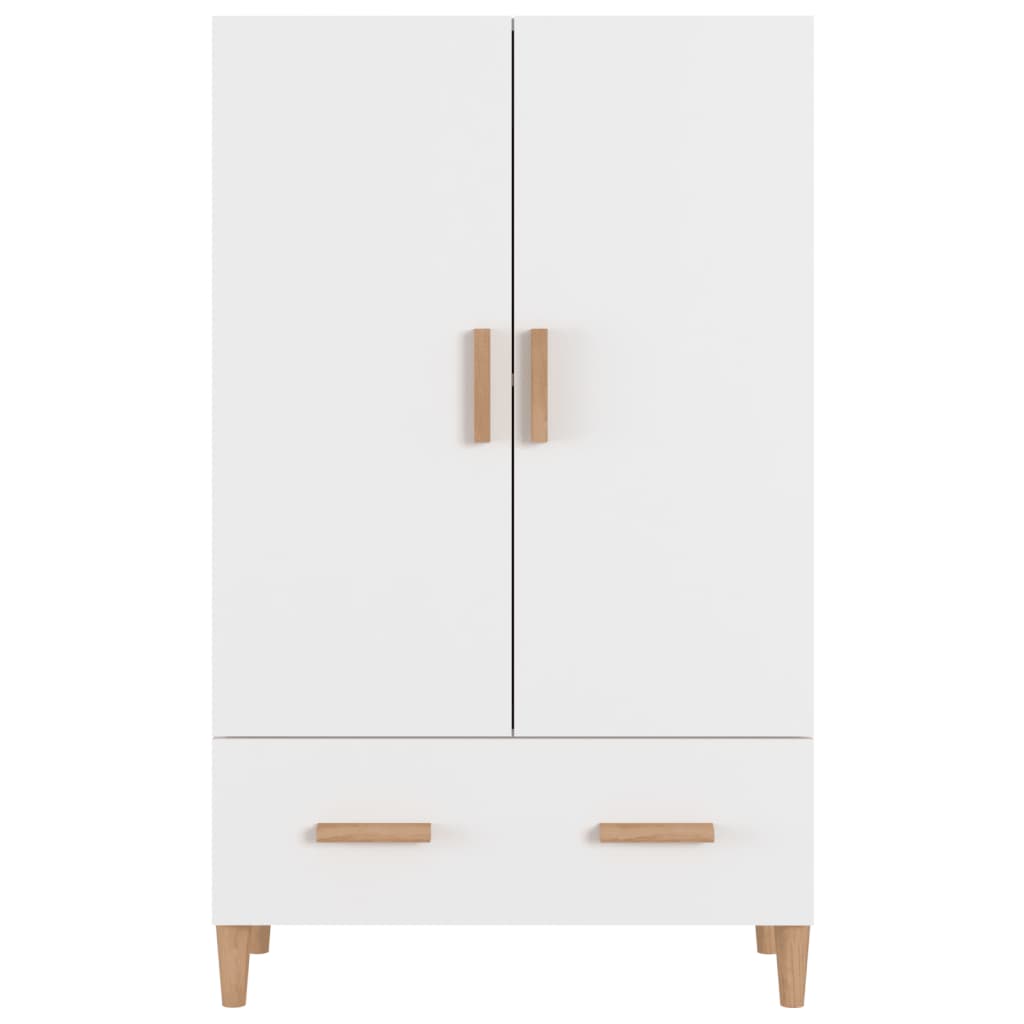 Credenza Bianca 70x31x115 cm in Legno Multistrato 812528
