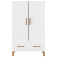 Credenza Bianca 70x31x115 cm in Legno Multistrato 812528