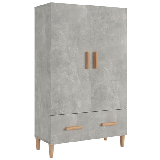 Credenza buffet cassettiera mobile contenitore organizer cucina soggiorno soggiorno alto 70 x 31 x 115 cm derivati ​​del legno grigio 02_0034711