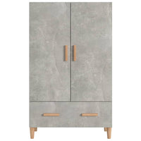 Credenza Grigio Cemento 70x31x115 cm in Legno Multistrato cod mxl 16786