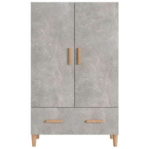 Credenza Grigio Cemento 70x31x115 cm in Legno Multistrato cod mxl 16786