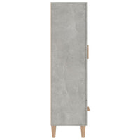 Credenza Grigio Cemento 70x31x115 cm in Legno Multistrato cod mxl 16786