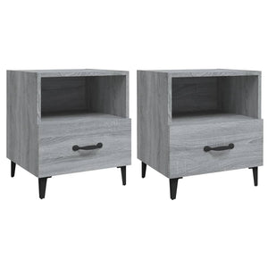 Comodini 2 pz Grigio Sonoma in Legno Multistrato cod mxl 30999