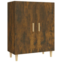 Credenza-Buffet-Armadio da cucina Rovere Fumo 70x34x90 cm in Legno Multistrato
