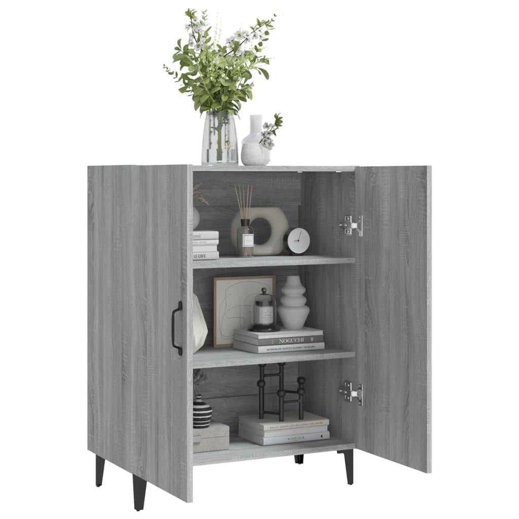 Credenza Grigio Sonoma 70x34x90 cm in Legno Multistrato 817331
