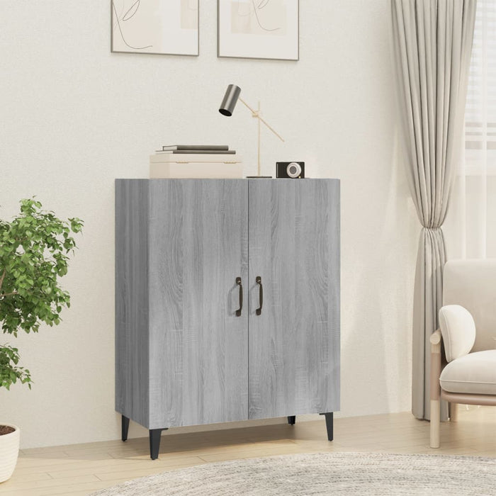 Credenza Grigio Sonoma 70x34x90 cm in Legno Multistrato 817331