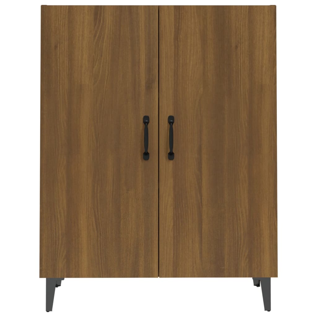 Credenza Rovere Marrone 70x34x90 cm in Legno Multistrato 817332