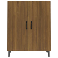 Credenza Rovere Marrone 70x34x90 cm in Legno Multistrato 817332