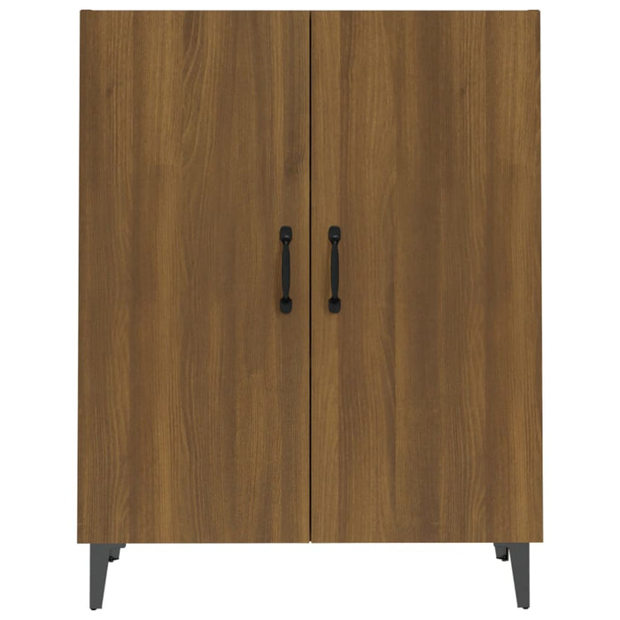 Credenza Rovere Marrone 70x34x90 cm in Legno Multistrato 817332