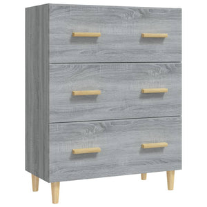 Credenza Grigio Sonoma 70x34x90 cm in Legno Multistrato cod mxl 16408