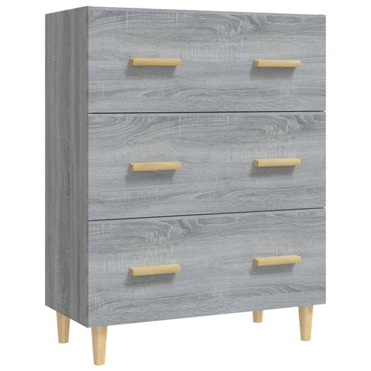 Credenza Grigio Sonoma 70x34x90 cm in Legno Multistrato 817346