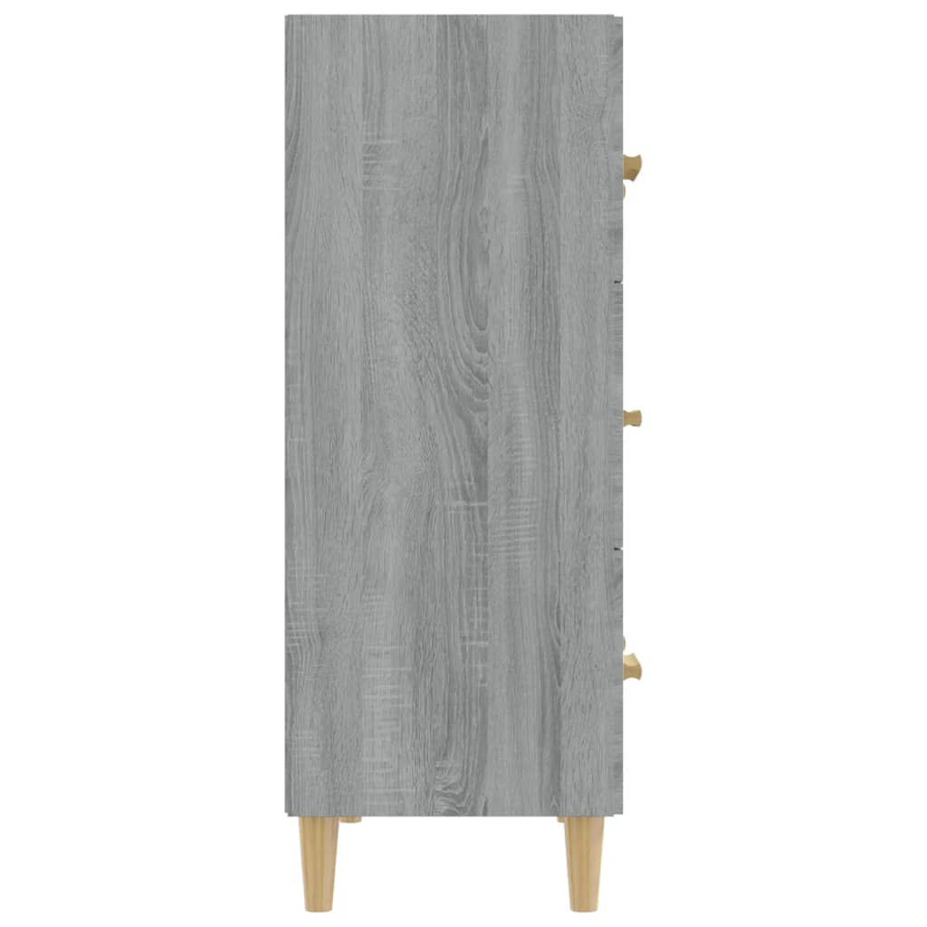 Credenza Grigio Sonoma 70x34x90 cm in Legno Multistrato cod mxl 16408