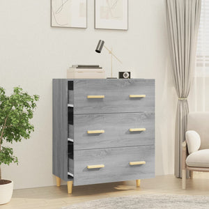 Credenza Grigio Sonoma 70x34x90 cm in Legno Multistrato 817346