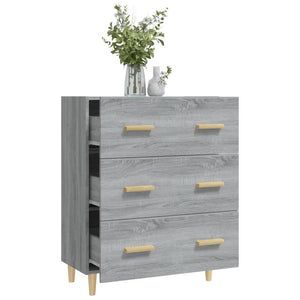 Credenza Grigio Sonoma 70x34x90 cm in Legno Multistrato cod mxl 16408