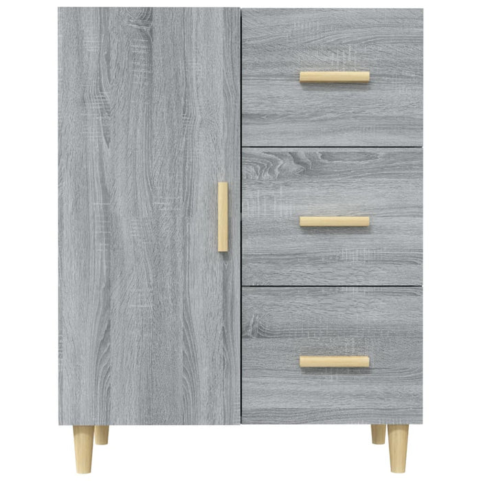 Credenza Grigio Sonoma 69,5x34x90 cm in Legno Multistrato 817352