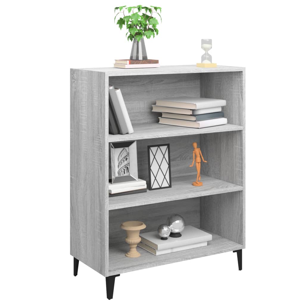 Credenza Grigio Sonoma 69,5x32,5x90 cm in Legno Multistrato 817379