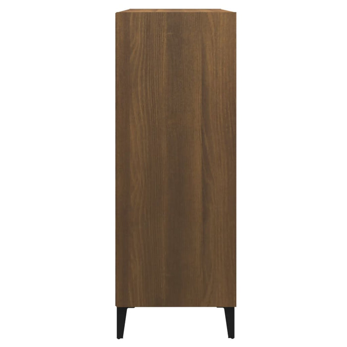 Credenza Rovere Marrone 69,5x32,5x90 cm in Legno Multistrato 817380