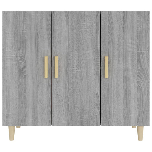 Credenza-Buffet-Armadio da cucina Grigio Sonoma 90x34x80 cm in Legno Multistrato