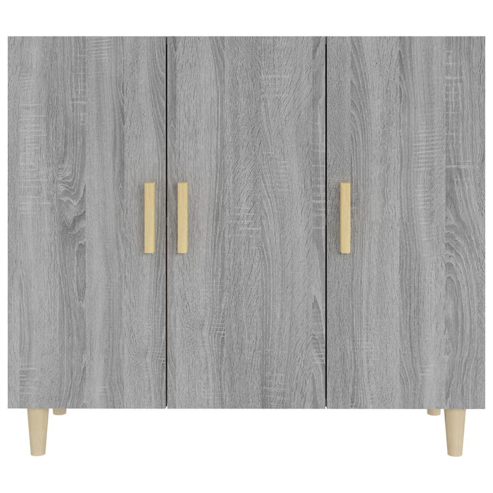 Credenza-Buffet-Armadio da cucina Grigio Sonoma 90x34x80 cm in Legno Multistrato