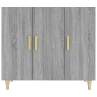 Credenza Grigio Sonoma 90x34x80 cm in Legno Multistrato 817460
