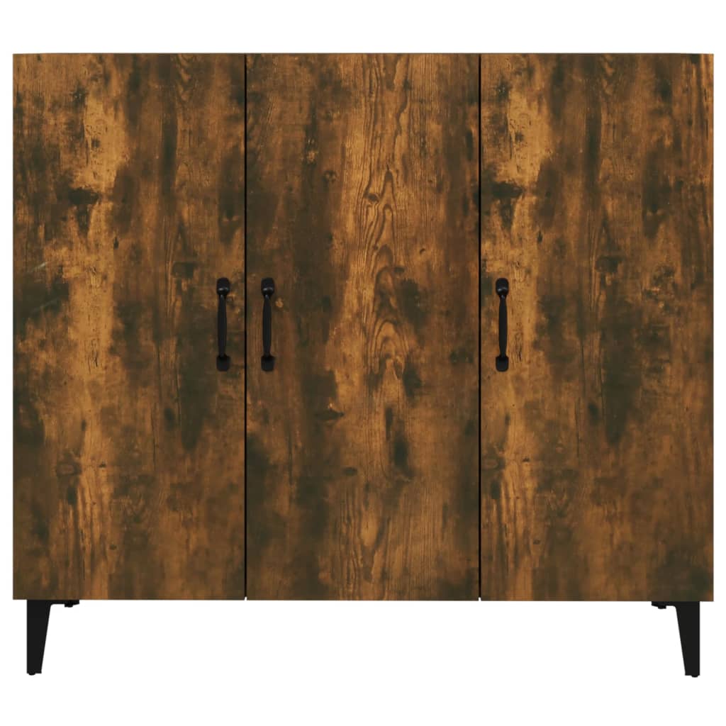 Credenza-Buffet-Armadio da cucina Rovere Fumo 90x34x80 cm in Legno Multistrato