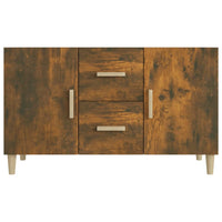 Credenza Rovere Fumo 100x36x60 cm in Legno Multistrato 817465