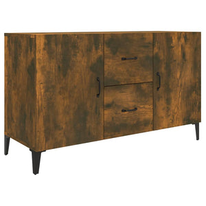 Credenza Rovere Fumo 100x36x60 cm in Legno Multistrato 817468