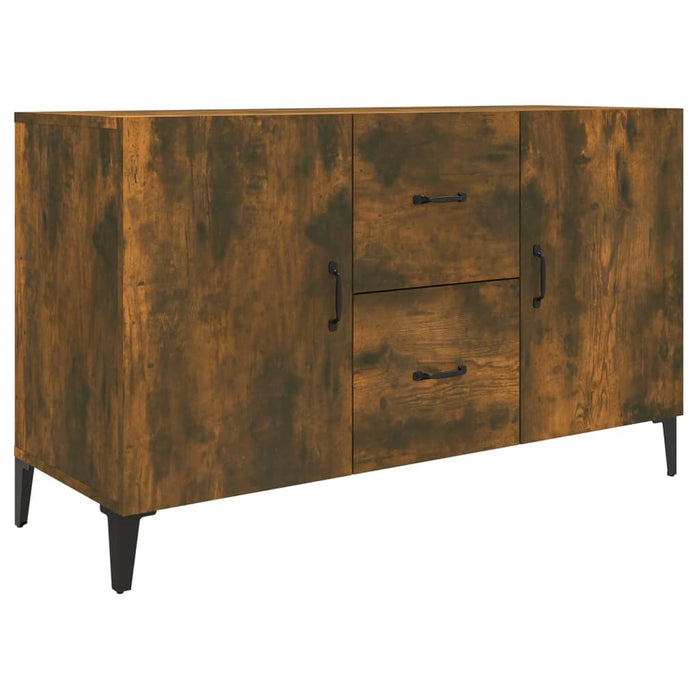 Credenza Rovere Fumo 100x36x60 cm in Legno Multistrato 817468