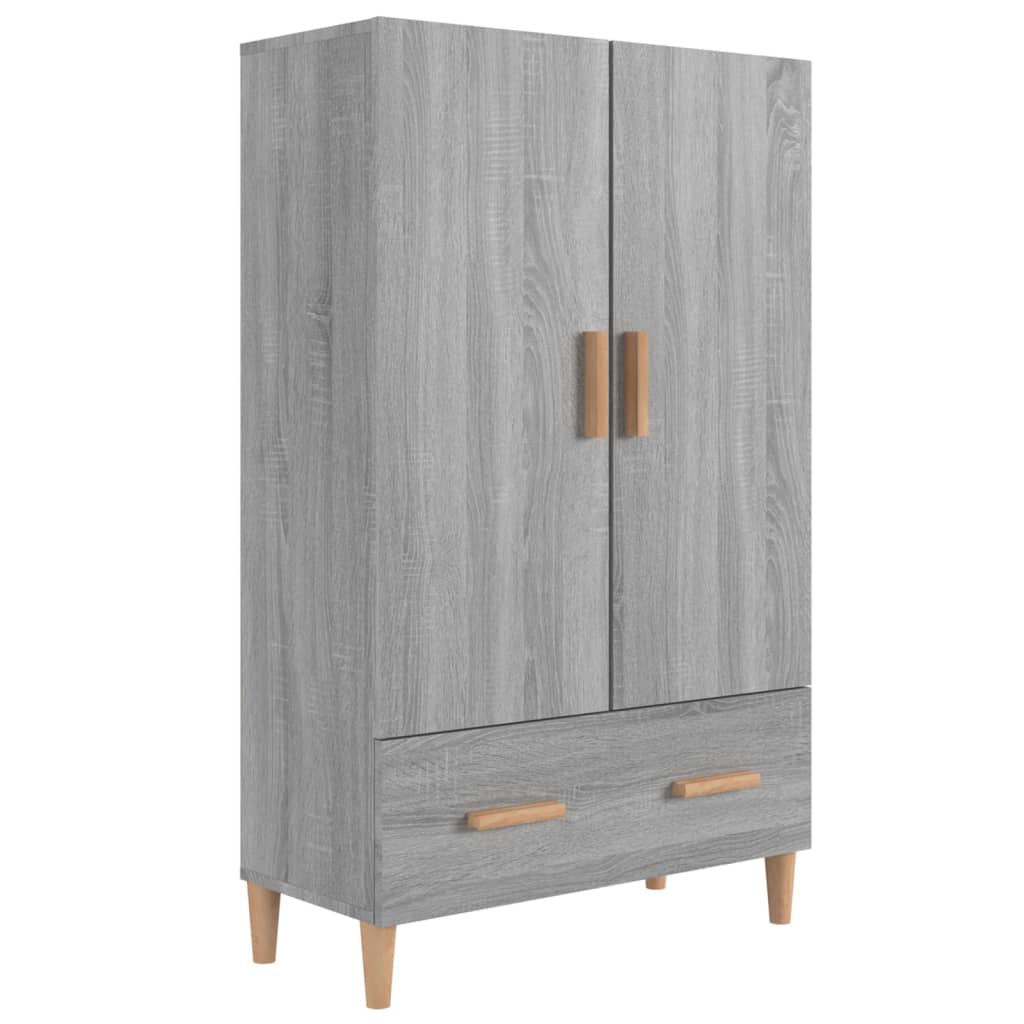 Credenza cassettiera cassettiera mobile contenitore organizer cucina soggiorno salonsonoma 70 x 31 x 115 cm derivati ​​del legno grigio 02_0036504