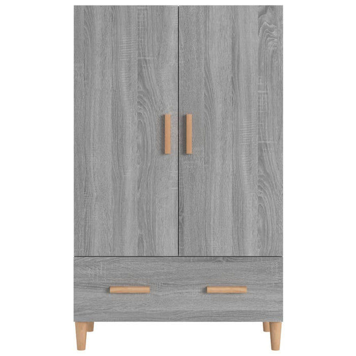 Credenza cassettiera cassettiera mobile contenitore organizer cucina soggiorno salonsonoma 70 x 31 x 115 cm derivati ​​del legno grigio 02_0036504