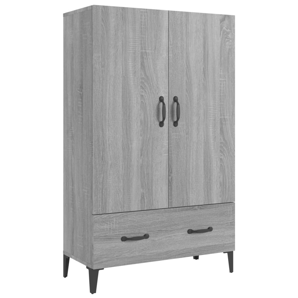 Credenza-Buffet-Armadio da cucina Grigio Sonoma 70x31x115 cm in Legno Multistrato