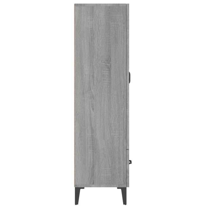 Credenza-Buffet-Armadio da cucina Grigio Sonoma 70x31x115 cm in Legno Multistrato