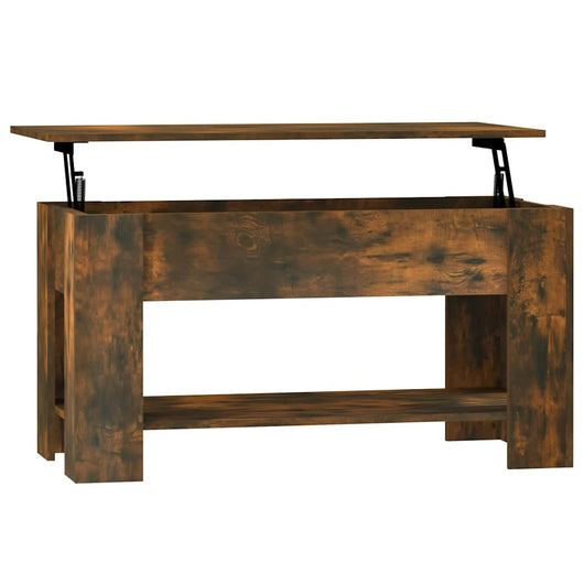 Tavolino da Salotto-Tavolino da soggiorno-Tavolo Rovere Fumo 101x49x52 cm Legno Multistrato