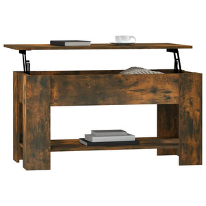 Tavolino da Salotto Rovere Fumo 101x49x52 cm Legno Multistrato 819272