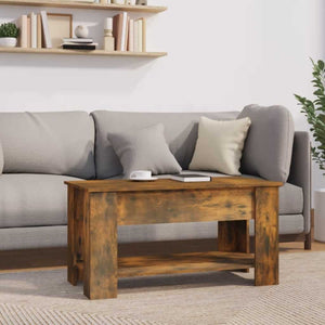 Tavolino da Salotto Rovere Fumo 101x49x52 cm Legno Multistrato cod mxl 18362