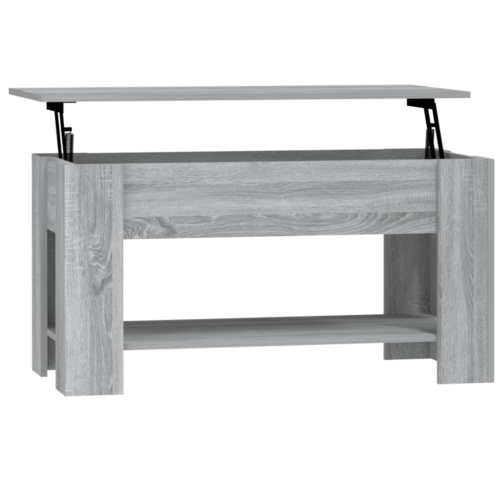 Tavolino da Salotto Grigio Sonoma 101x49x52cm Legno Multistrato 819273