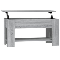 Tavolino da Salotto Grigio Sonoma 101x49x52cm Legno Multistrato 819273