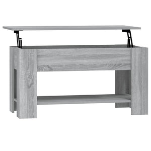 Tavolino da Salotto Grigio Sonoma 101x49x52cm Legno Multistrato 819273