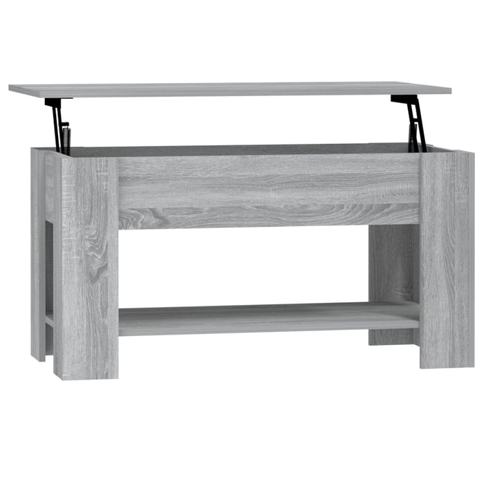 Tavolino da Salotto Grigio Sonoma 101x49x52cm Legno Multistrato 819273