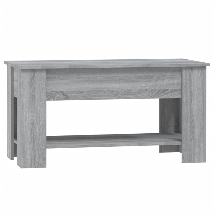 Tavolino da Salotto Grigio Sonoma 101x49x52cm Legno Multistrato 819273