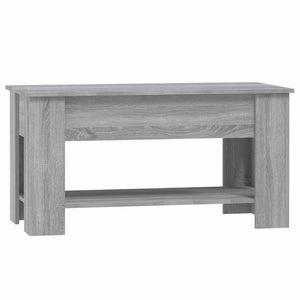 Tavolino da Salotto-Tavolino da soggiorno-Tavolo Grigio Sonoma 101x49x52cm Legno Multistrato