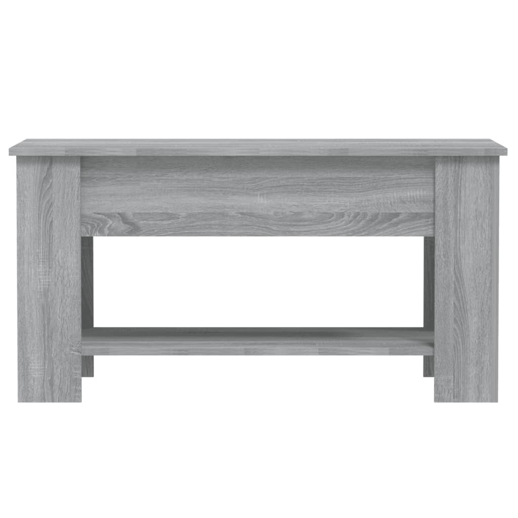 Tavolino da Salotto Grigio Sonoma 101x49x52cm Legno Multistrato 819273